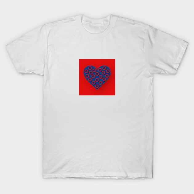 Fishman Donuts Heart T-Shirt by ACircusofLight